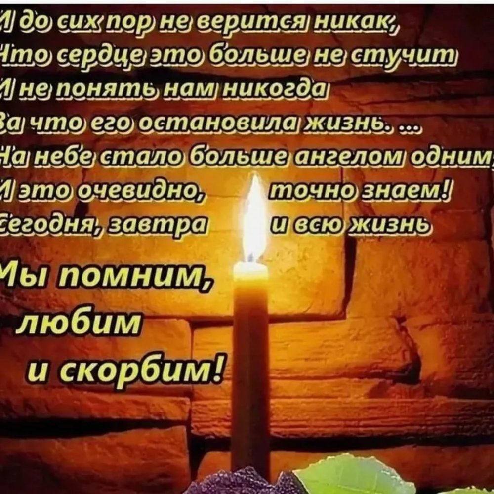 Помним любим скорбим стихи