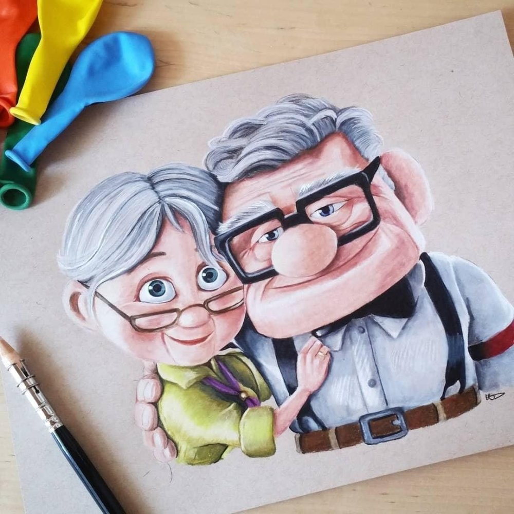 Рисование подарок для бабушки