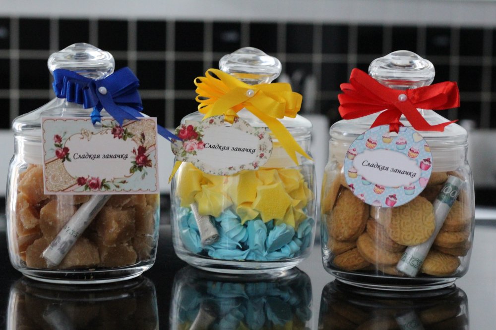 Оригинальные подарки в баночках