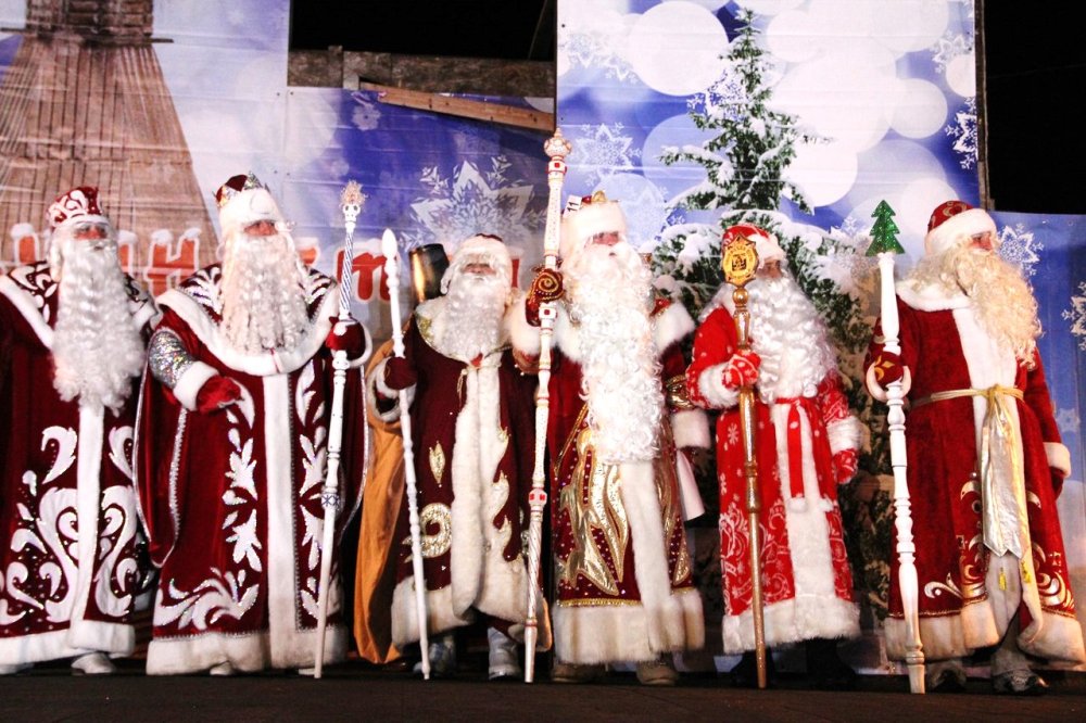 Игры дедов Морозов в Олонце