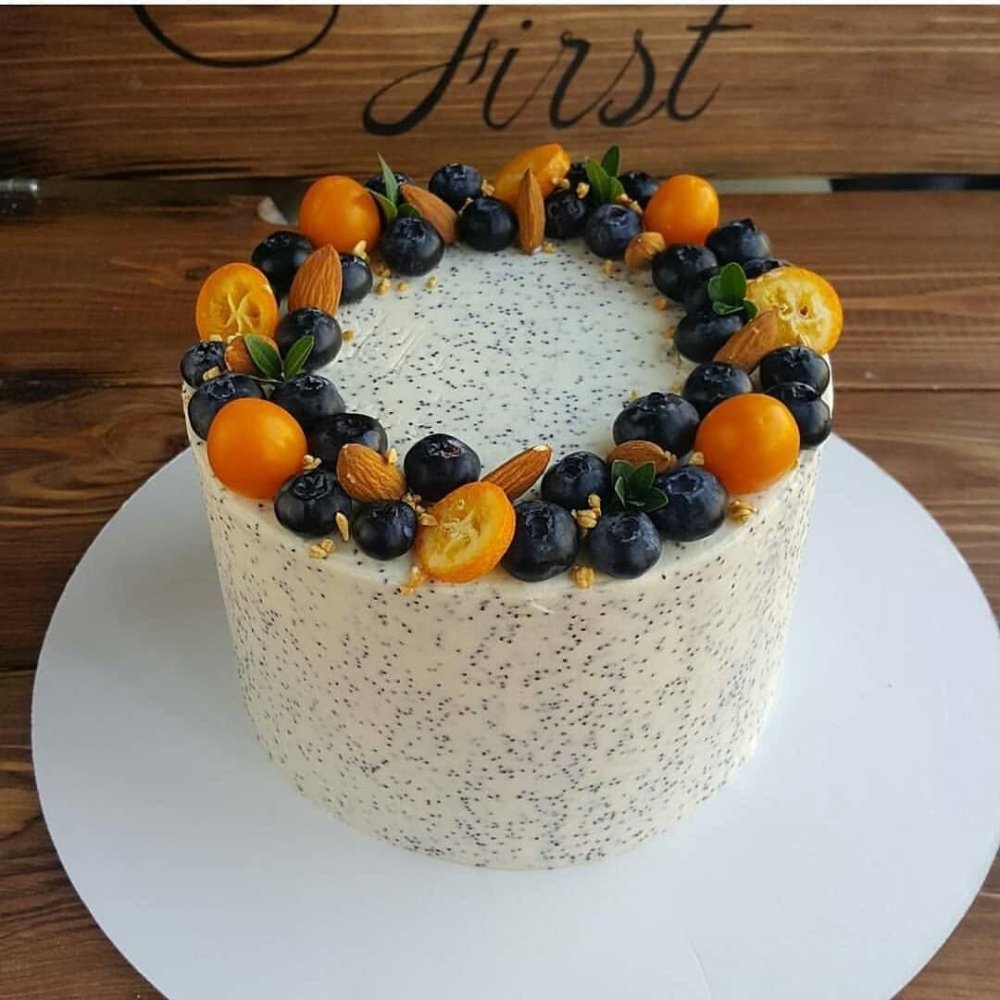 Морковный торт с апельсиновым конфи