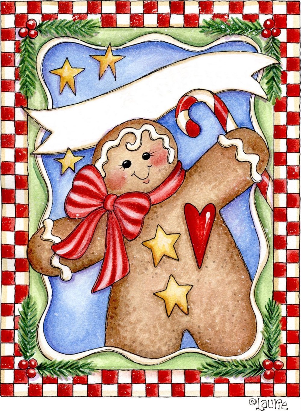 Американское Рождество рисунок