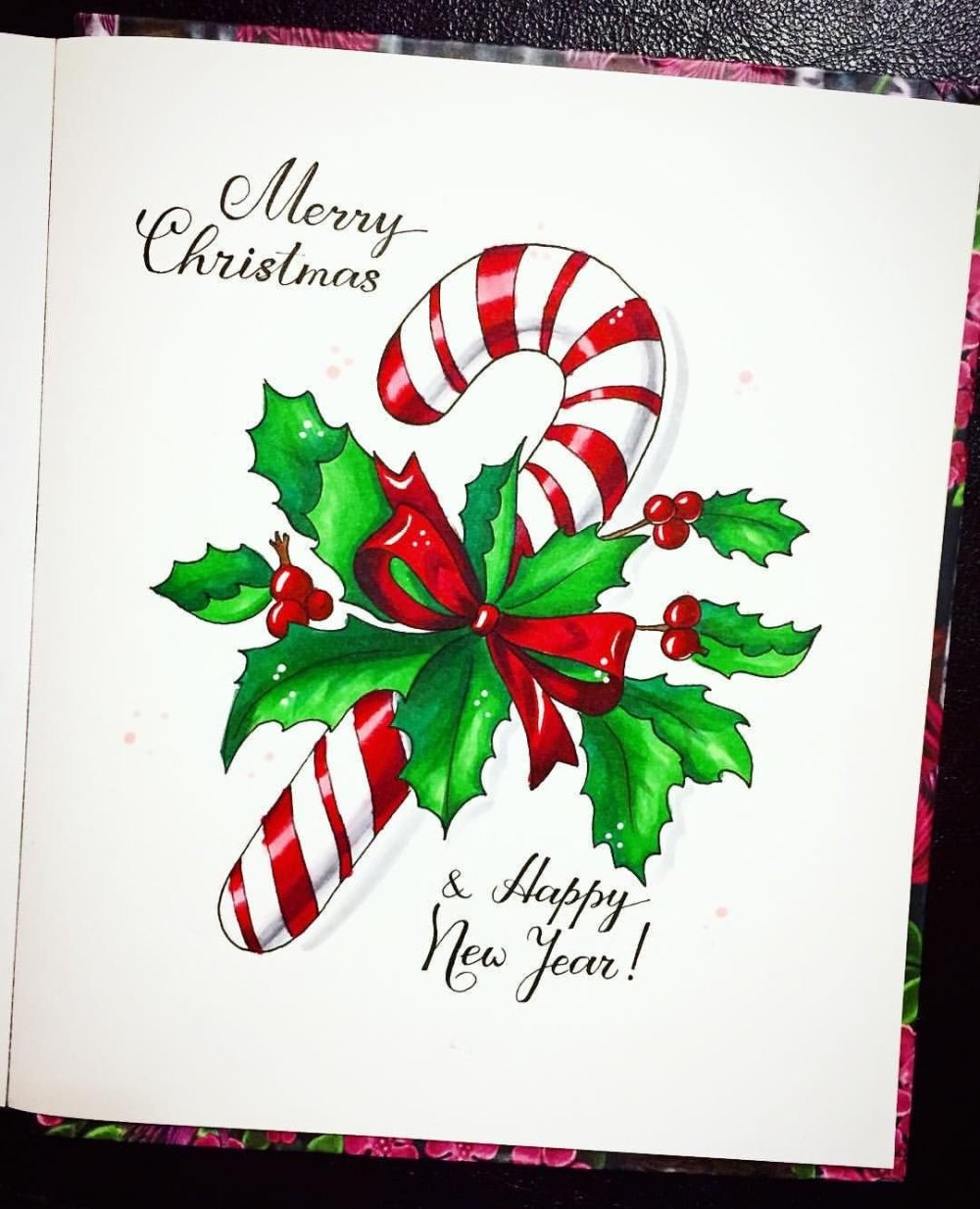 Открытка Merry Christmas своими руками