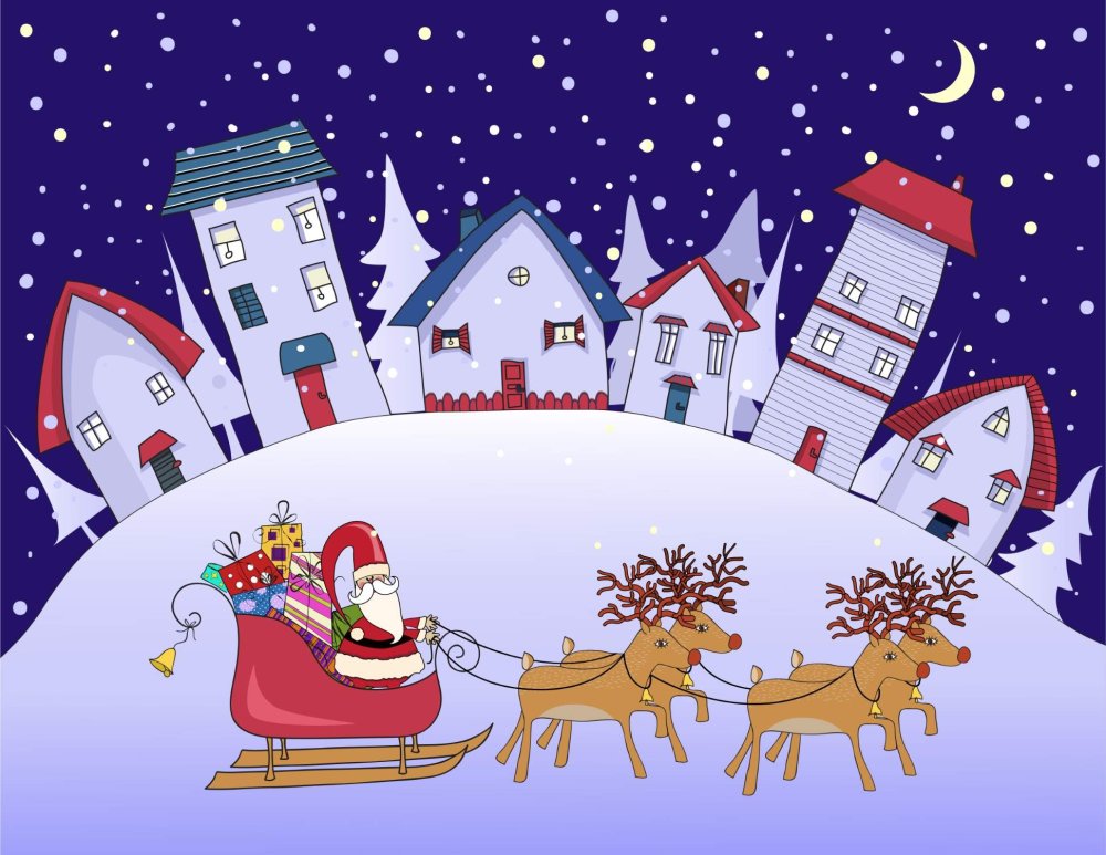 Рисунок на тему Рождество в Германии