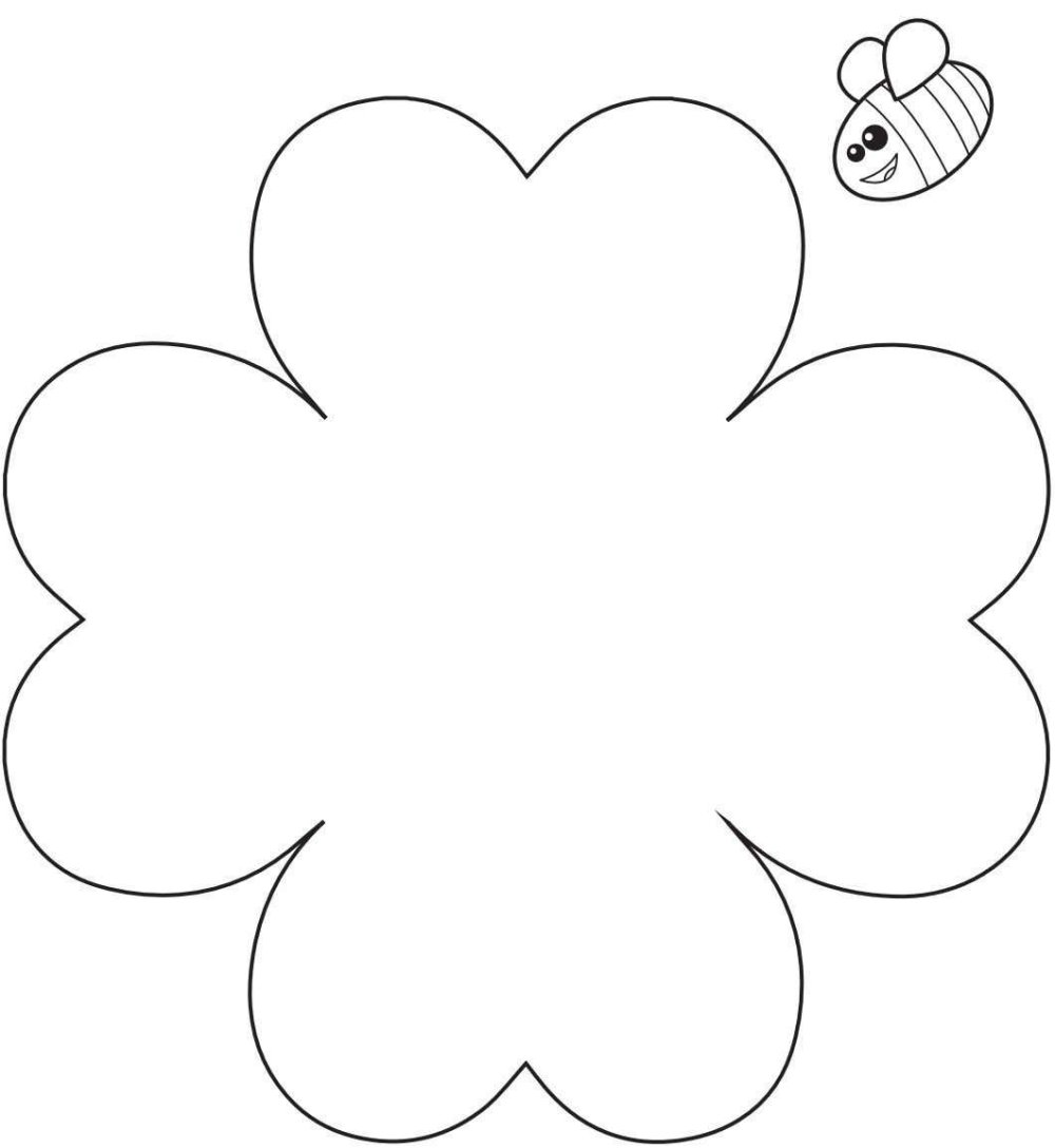 Цветы из сердечек с выкройкой