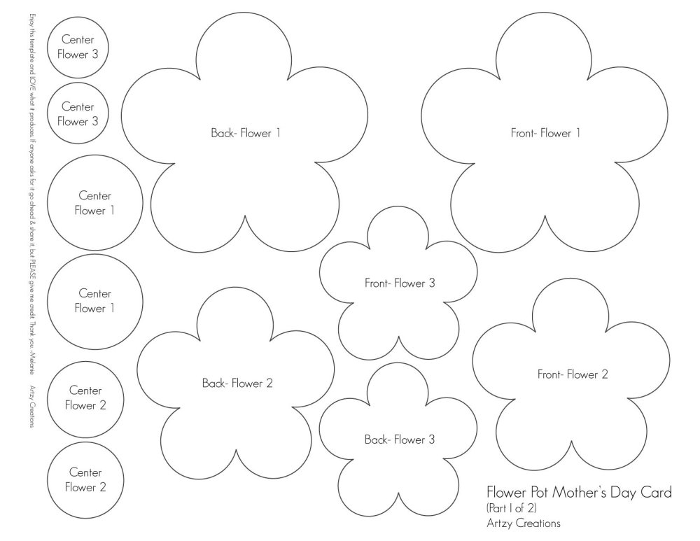 Схемы объемных цветов из бумаги