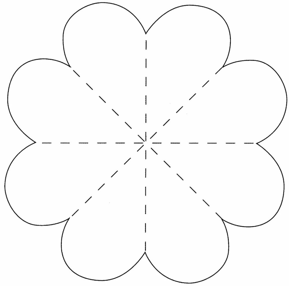 Цветок шаблон