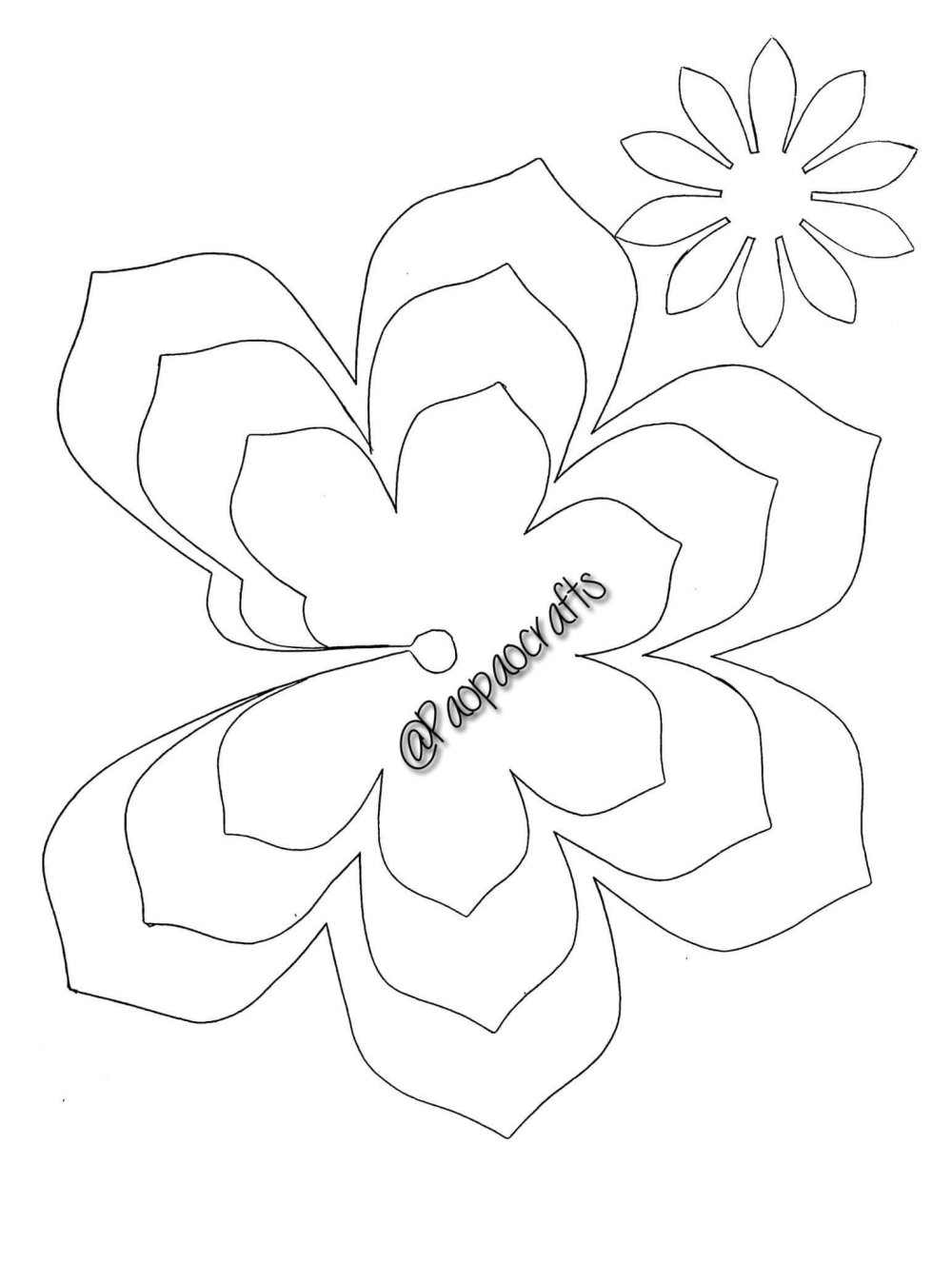 Трафареты для объемных цветов